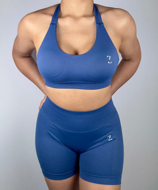 Power Up Sports Bras- Blue
