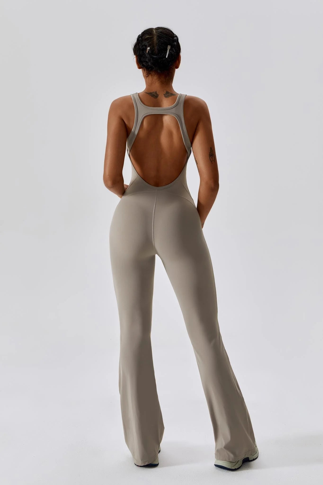 Sassy Girl Jumpsuit - Beige