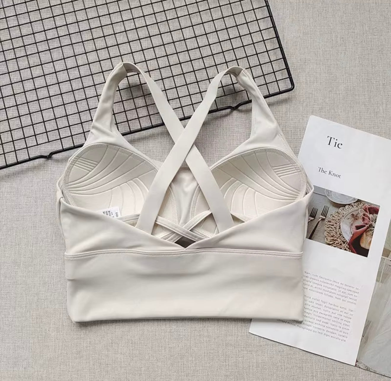 Work Harder Sports Bras- White