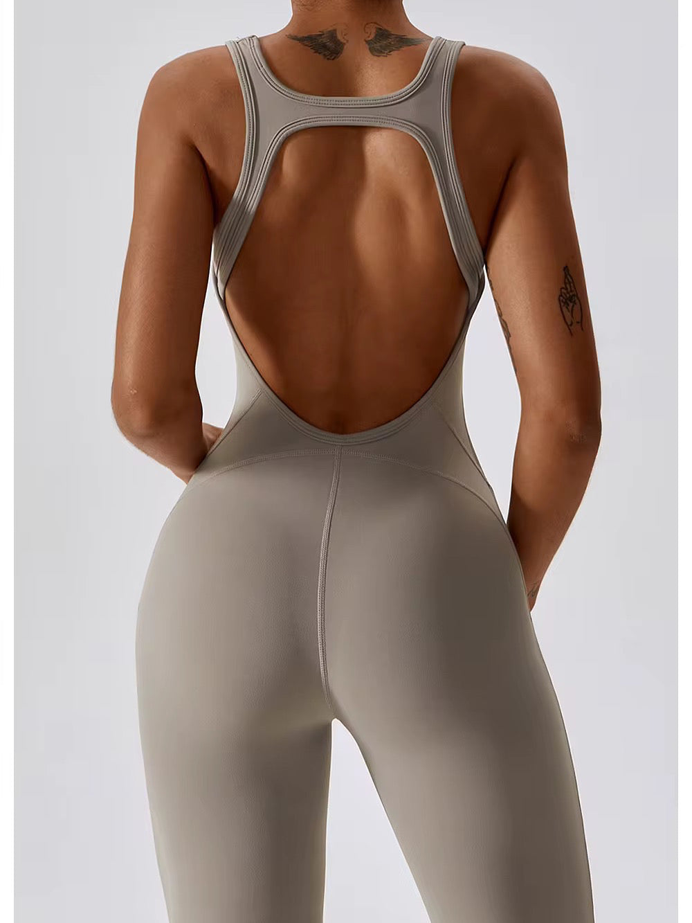 Sassy Girl Jumpsuit - Beige