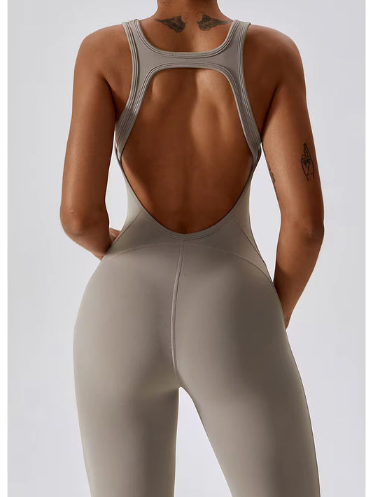 Sassy Girl Jumpsuit - Beige