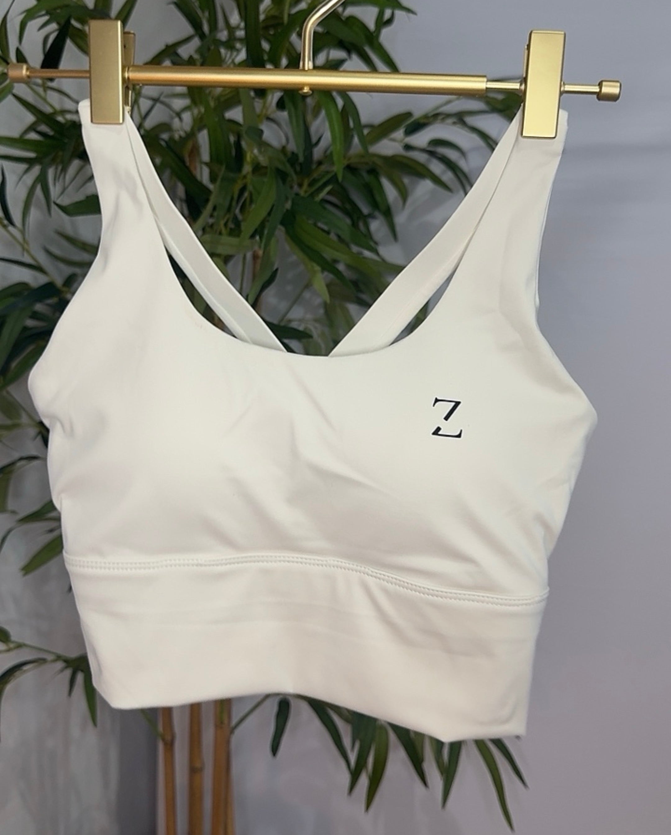 Work Harder Sports Bras- White