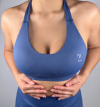 Power Up Sports Bras- Blue