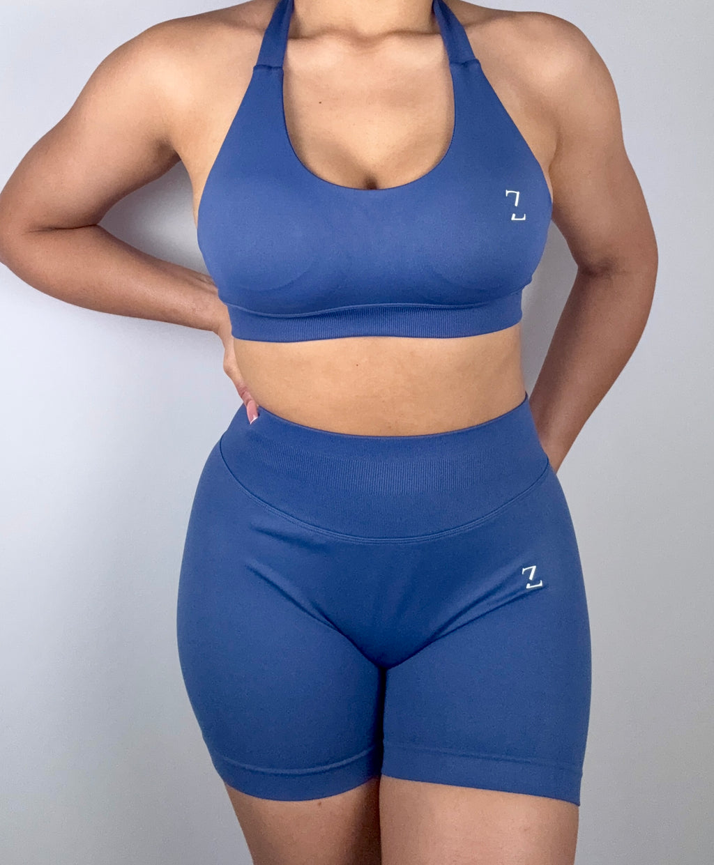 Power Up Sports Bras- Blue