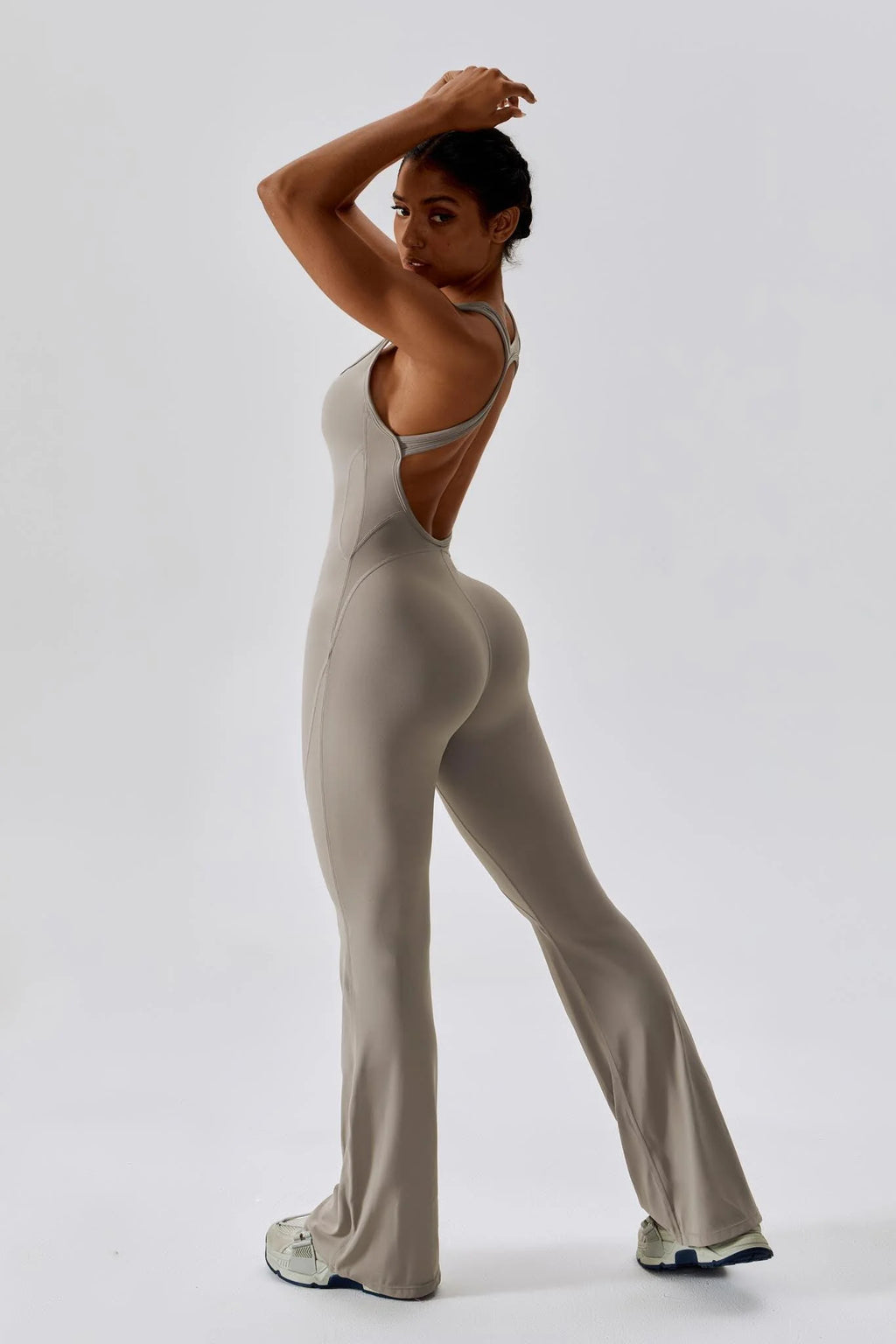 Sassy Girl Jumpsuit - Beige