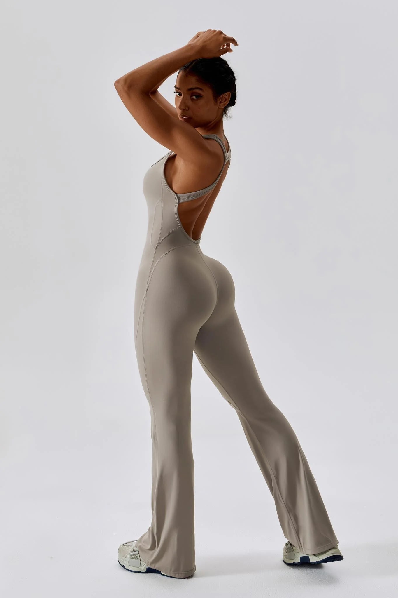 Sassy Girl Jumpsuit - Beige
