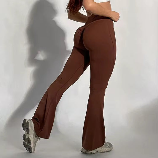 Wrap up Leggings- Brown