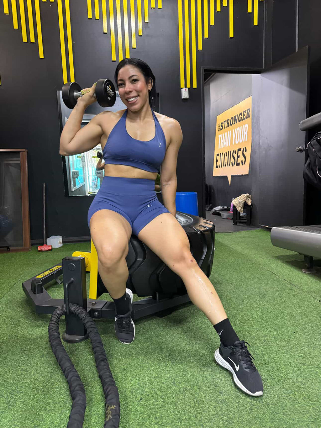 Power Up Sports Bras- Blue